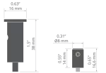 Zestaw zawieszek FI-8-ZM-2  czarny KLUŚ