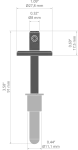Zawieszka FI-8-KGM-Z  biały KLUŚ