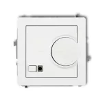 DECO Mechanizm elektronicznego regulatora temperatury z czujnikiem podpodłogowym biały
