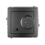 DECO Mechanizm elektronicznego regulatora temperatury z czujnikiem podpodłogowym grafitowy