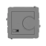 DECO Mechanizm elektronicznego regulatora temperatury z czujnikiem podpodłogowym szary mat