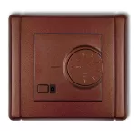 FLEXI Elektroniczny regulator temperatury z czujnikiem podpodłogowym brązowy metalik