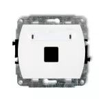 TREND Mechanizm gniazda multimedialnego pojedynczego bez modułu (standard Keystone) biały