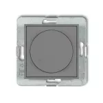 MINI Mechanizm elektronicznego regulatora oświetlenia przyciskowo-obrotowego do lamp LED szary mat