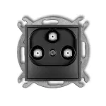 MINI Mechanizm gniazda multimedialnego 3F DATA (UPC) grafitowy
