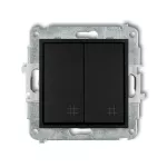 MINI Mechanizm łącznika podwójnego krzyżowego czarny mat