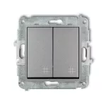 MINI Mechanizm łącznika podwójnego krzyżowego srebrny metalik