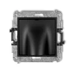 MINI Mechanizm wypustu kablowego czarny mat