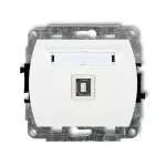 TREND Mechanizm gniazda pojedynczego USB A-B 2.0 biały