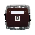 TREND Mechanizm gniazda pojedynczego USB A-B 2.0 brązowy