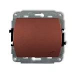 TREND Mechanizm łącznika schodowego podświetlanego brązowy metalik