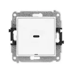 ICON Mechanizm gniazda pojedynczego 1xUSB C-C, bez pola opisowego biały