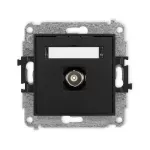 ICON Mechanizm gniazda pojedynczego BNC czarny mat