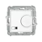 ICON Mechanizm elektronicznego regulatora temperatury z czujnikiem podpodłogowym biały mat