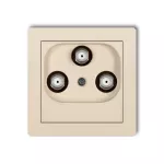 DECO Mechanizm gniazda multimedialnego 3F DATA (UPC) beżowy