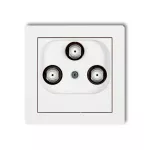 DECO Mechanizm gniazda multimedialnego 3F DATA (UPC) biały