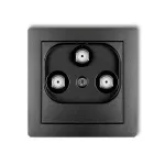 DECO Mechanizm gniazda multimedialnego 3F DATA (UPC) grafitowy