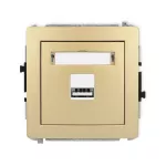 DECO Mechanizm ładowarki USB pojedynczej USB A, 5W max., 5V, 1A złoty