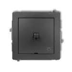 DECO Mechanizm łącznika zwierny światło w stylu amerykańskim grafitowy