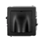 DECO Mechanizm wypustu kablowego czarny mat