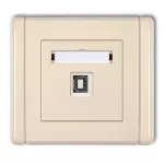 FLEXI Gniazdo pojedyncze USB A-B 2.0 beżowy