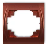 LOGO Ramka pozioma pojedyncza brązowy metalik