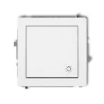 DECO Mechanizm łącznika zwierny światło biały mat