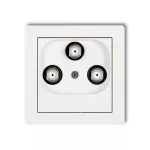 DECO Mechanizm gniazda multimedialnego 3F DATA (UPC) biały mat