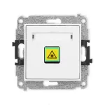 ICON Mechanizm gniazda światłowodowego/optycznego pojedynczego biały