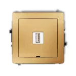 DECO Mechanizm ładowarki USB pojedynczej USB A, 10W max., 5V, 2A, bez pola opisowego złoty