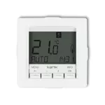 DECO Mechanizm uniwersalnego elektronicznego tygodniowego regulatora temperatury (podświetlenie białe), biały