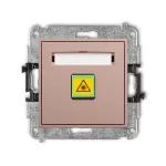 ICON Mechanizm gniazda światłowodowego/optycznego pojedynczego łososiowy