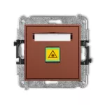 ICON Mechanizm gniazda światłowodowego/optycznego pojedynczego terakota