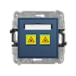 ICON Mechanizm gniazda światłowodowego/optycznego podwójnego navy blue