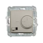 MINI Mechanizm elektronicznego regulatora temperatury z czujnikiem powietrznym taupe