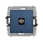 MINI Mechanizm gniazda pojedynczego BNC, bez pola opisowego navy blue