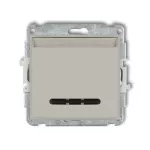 MINI Mechanizm łącznika hotelowego pojedynczego (podświetlenie białe) taupe