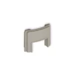 Zaślepka z wpustem do korytka 25x15 mm do puszki natynkowej pojedynczej PUO-1 taupe