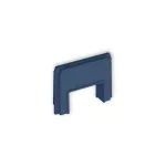 Zaślepka z wpustem do korytka 25x15 mm do puszki natynkowej pojedynczej PUK-1 / PUZ-1 navy blue