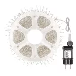 Nano-łańcuch LED na szpuli, srebrny, 9,6 m, multikolorowy, timer