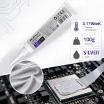 Qoltec Pasta termoprzewodząca 3.17 W/m-K | 100g | Srebrna