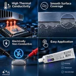 Qoltec Pasta termoprzewodząca 3.17 W/m-K | 100g | Srebrna