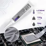 Qoltec Profesjonalna pasta termoprzewodząca 4.63 W/m-K | 100g | Szara
