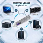 Qoltec Profesjonalna pasta termoprzewodząca 4.63 W/m-K | 100g | Szara