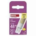 Żarówka LED Classic JC / G9 / 4,3W (48 W) / 600 lm / ciepła biel