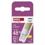 Żarówka LED Classic JC / G9 / 4,3W (48 W) / 600 lm / neutralna biel