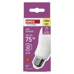 Żarówka LED Classic A60/ E27 / 10,5 W (75 W) / 1 060 lm /ciepła biel / ściemnialna 3x