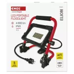 Naświetlacz LED ELION 30W, czerwony-czarny, IP65, 4800 lm, neutralna biel