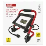 Naświetlacz LED ELION 50W, czerwony-czarny, IP65, 8000 lm, neutralna biel