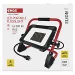 Naświetlacz LED ELION 100W, czerwony-czarny, IP65, 16 000 lm, neutralna biel